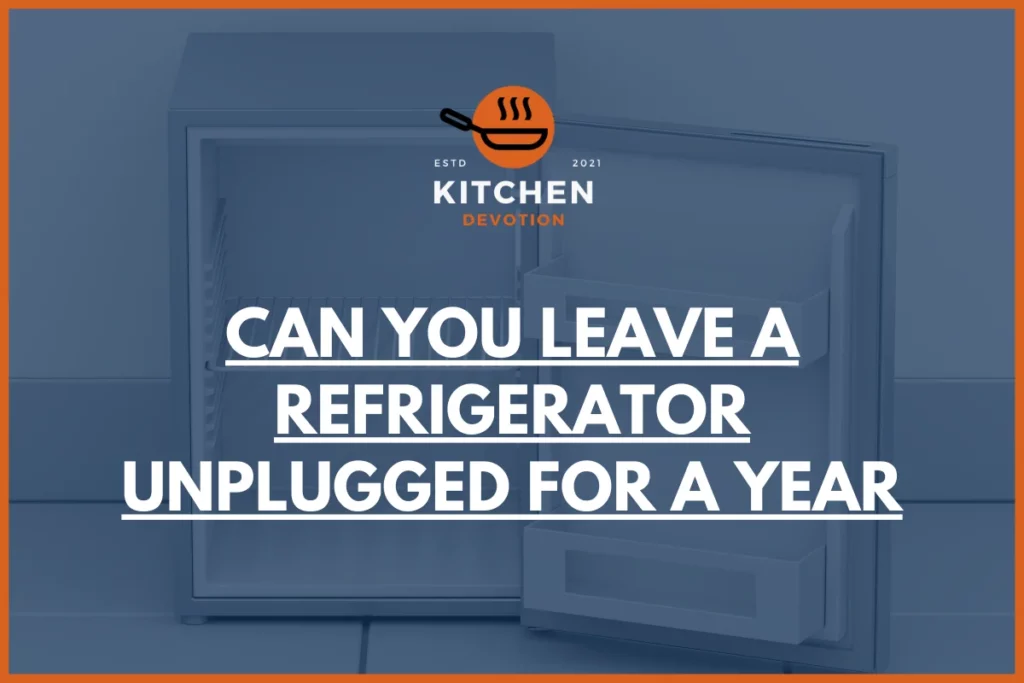 Can You Leave a Refrigerator Unplugged For a Year