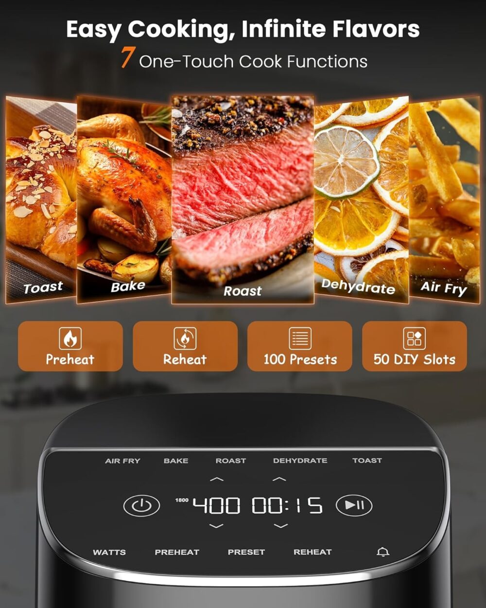 Nuwave Brio Plus Air Fryer 8 Qt - Image 2