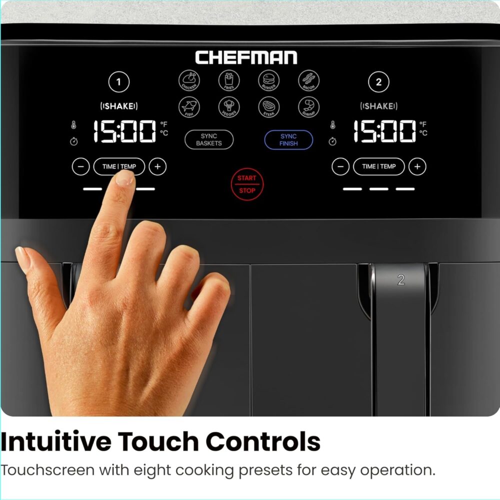 Chefman TurboFry Touch Dual Air Fryer - Image 6