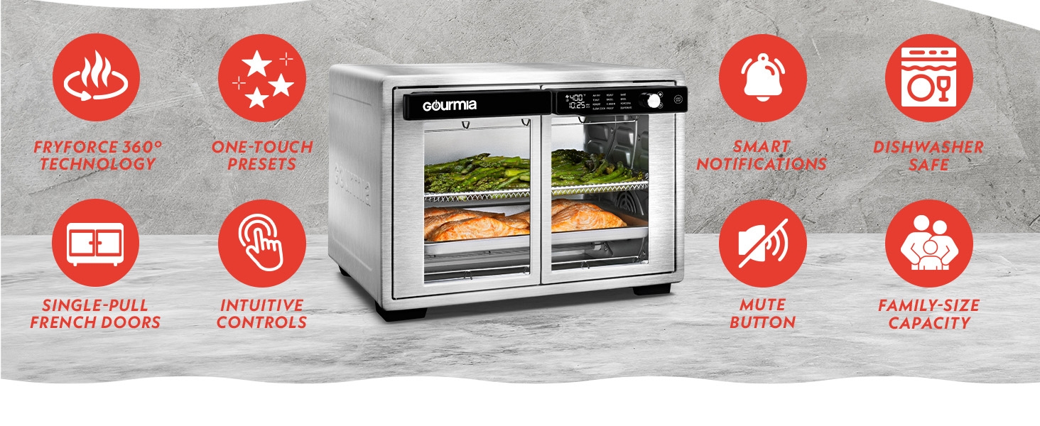 Large capacity digital air fryer Stainless steel 
