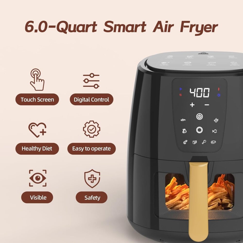 6.0 QT Large Digital Air Fryer - Image 7