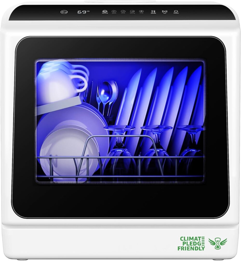 EUHOMY Countertop Portable Dishwasher