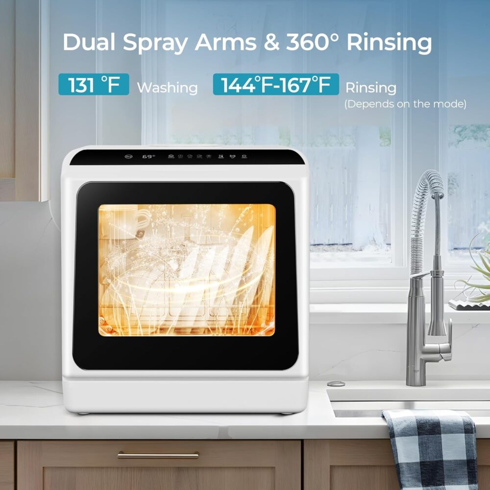 EUHOMY Countertop Portable Dishwasher - Image 7