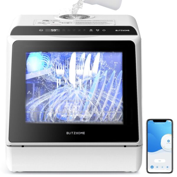BLITZHOME WIFI Portable Dishwasher