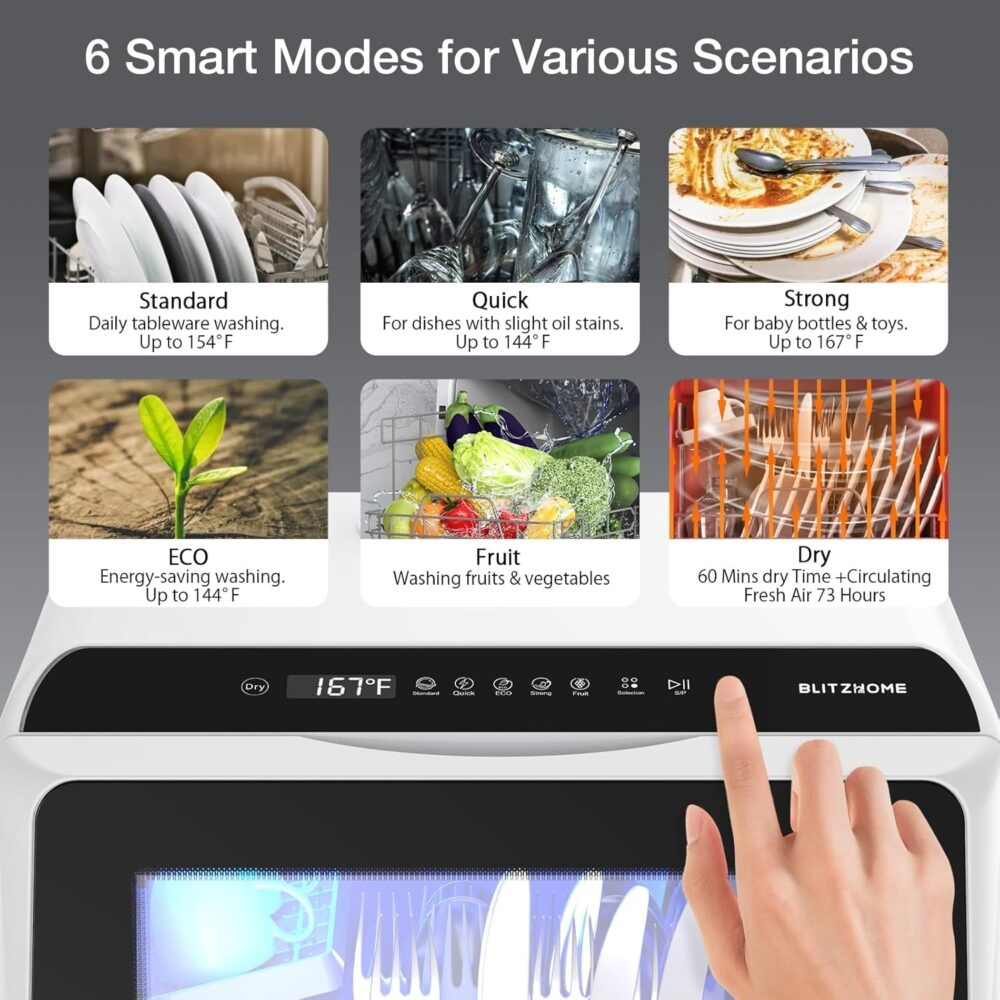 BLITZHOME WIFI Portable Dishwasher - Image 3