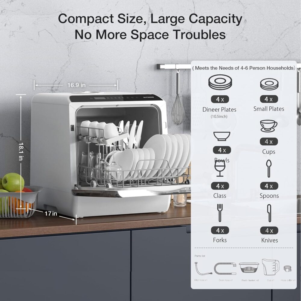 BLITZHOME WIFI Portable Dishwasher - Image 6