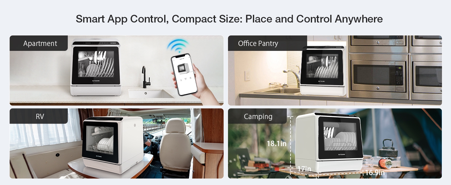Smart App Control, Compact Size: Place and Control Anywhere