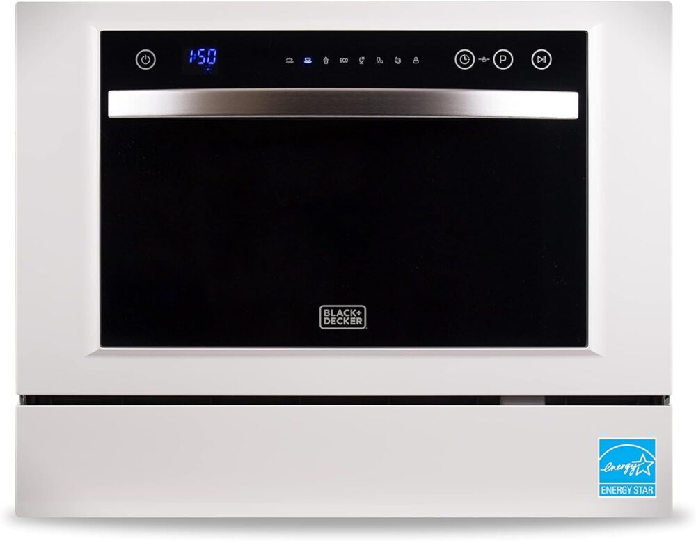 BLACK & DECKER BCD6W Portable Countertop Dishwasher