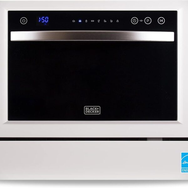 BLACK & DECKER BCD6W Portable Countertop Dishwasher