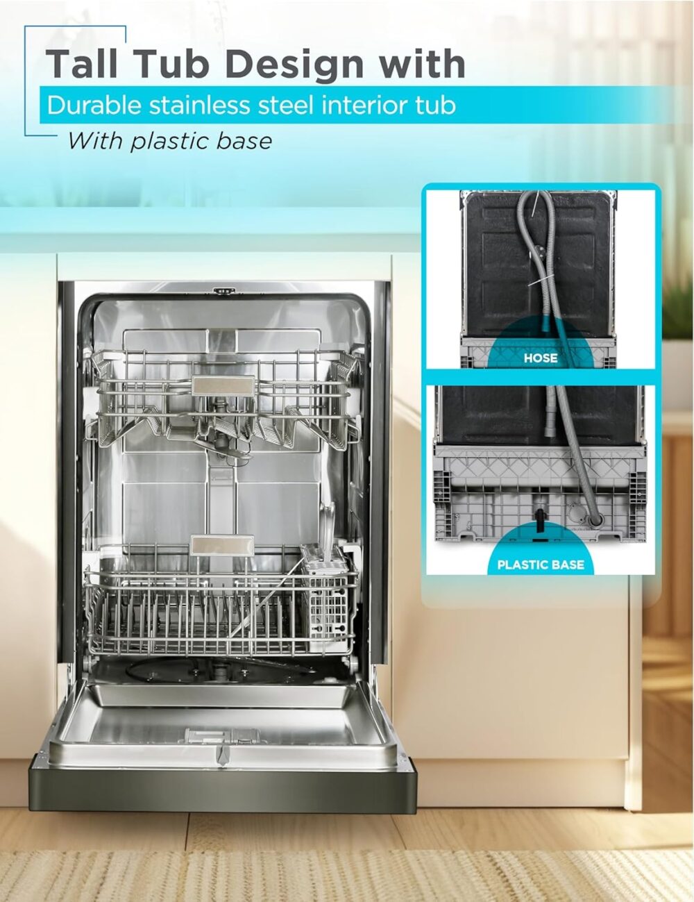 BLACK & DECKER BCD6W Portable Countertop Dishwasher - Image 5