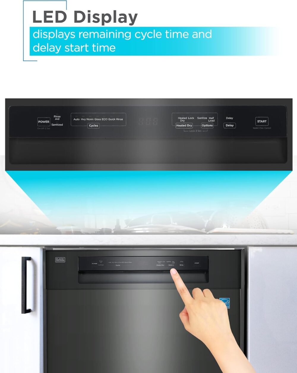 BLACK & DECKER BCD6W Portable Countertop Dishwasher - Image 7