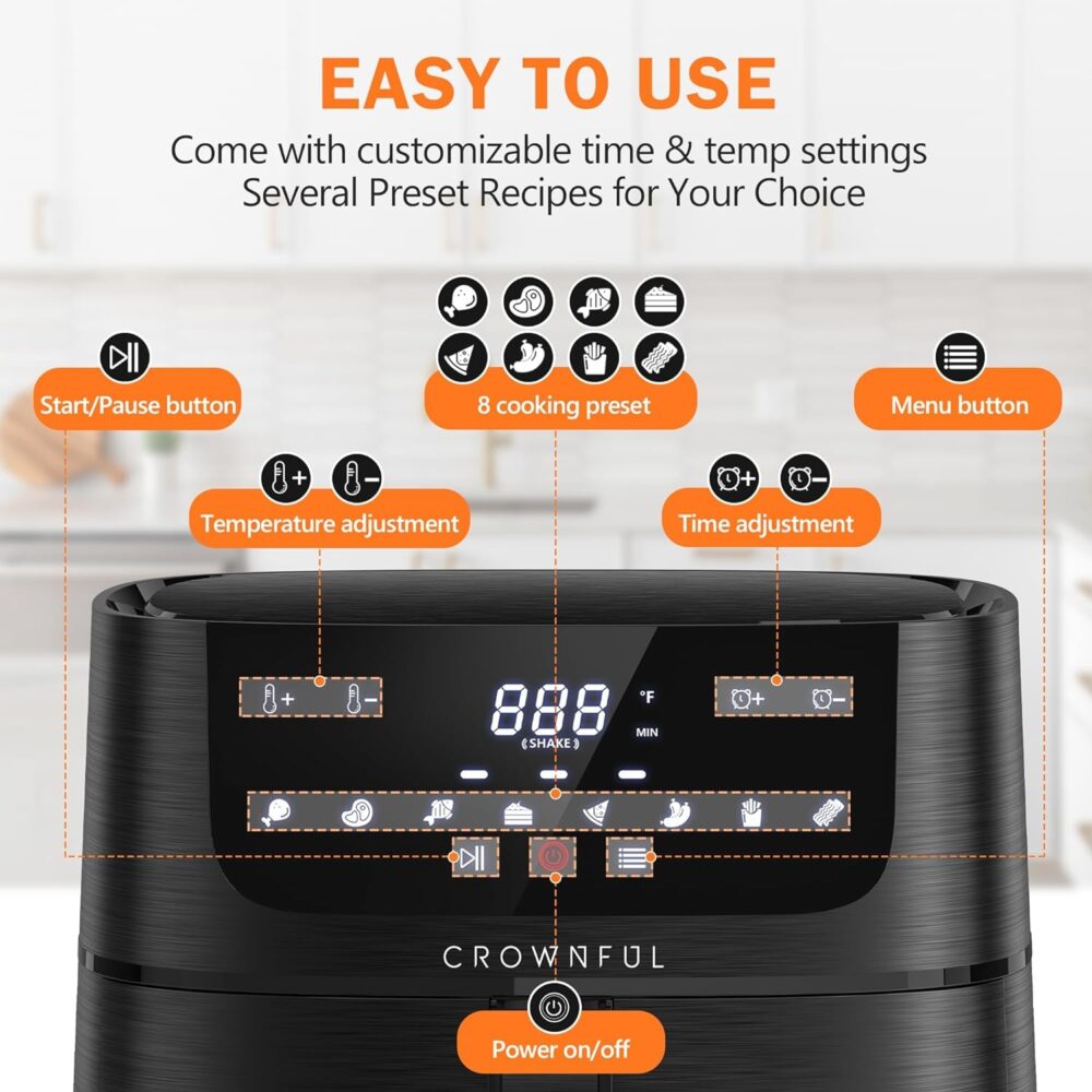 CROWNFUL 7 Quart Air Fryer - Image 4