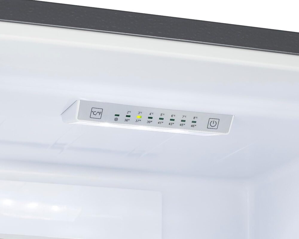 Summit Appliance FFBF235PL 24" Wide Bottom Freezer Refrigerator, Energy Star, LED Lighting, Stainless Steel (LHD) - Image 8