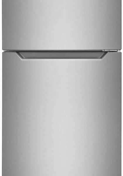 Frigidaire 11.6 Cu. Ft. Compact ADA Top Freezer Refrigerator in Brushed Steel with Electronic Control Panel, Reversible Door Swing, ENERGY STAR