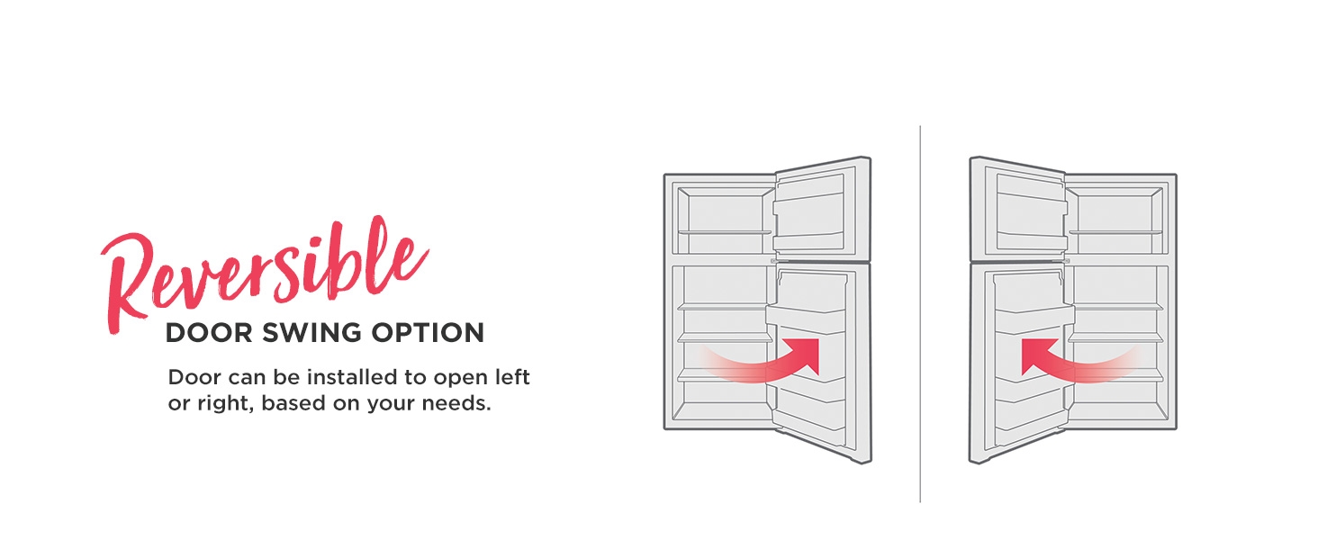 Reversible door swing option so door can be installed to option left or right based on your needs