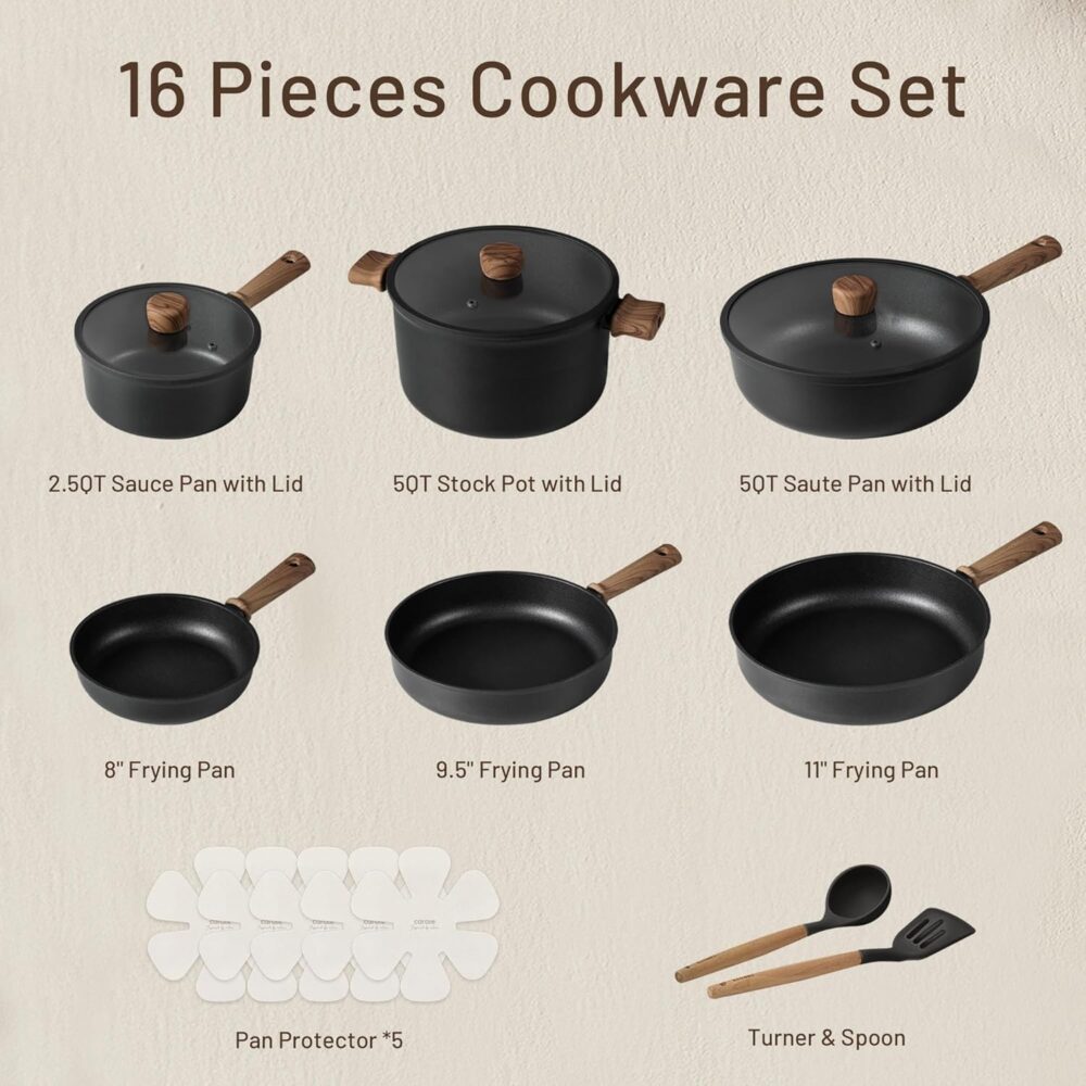 CAROTE Nonstick Cookware Set - Image 3