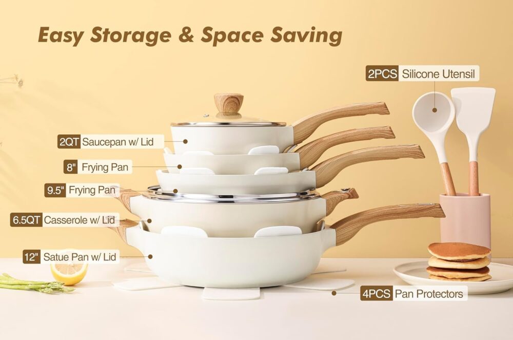 SENSARTE Ceramic Cookware Set - Image 3
