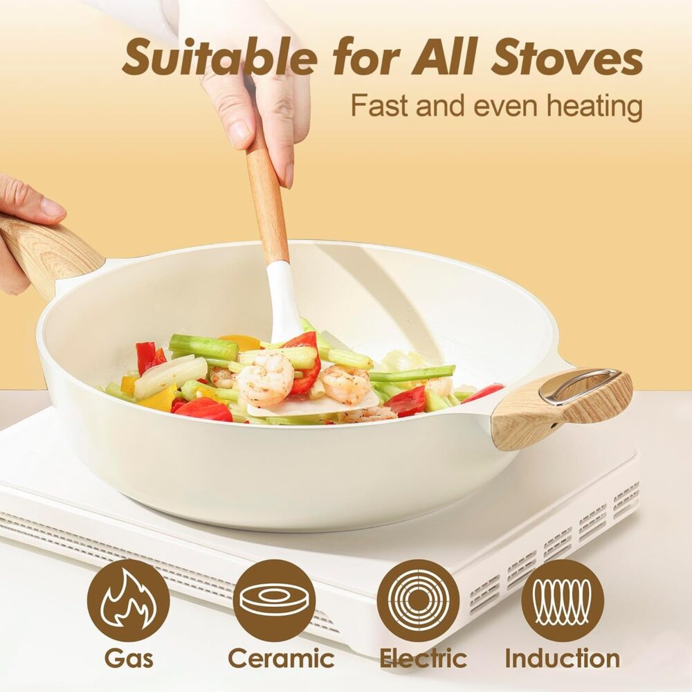 SENSARTE Ceramic Cookware Set - Image 4