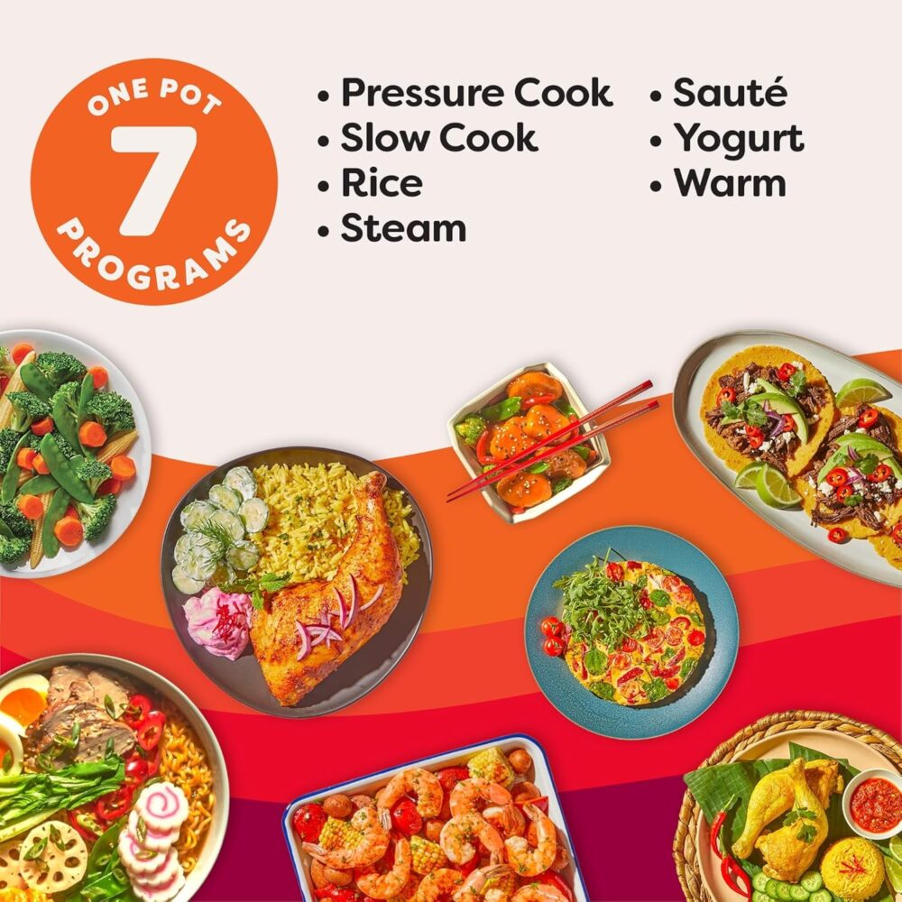 Instant Pot 4QT RIO Mini 7-in-1 Multi-Cooker, Pressure Cooker, Slow cook, Sauté, Steam, Rice Maker, Yogurt, & Warmer, Rosewater, 4 Quarts - Image 5