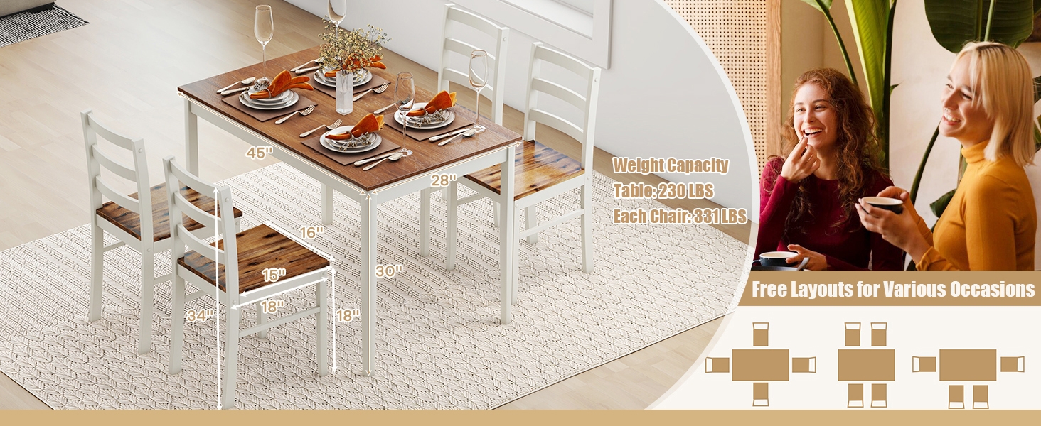 dinning room set for apartment for 4