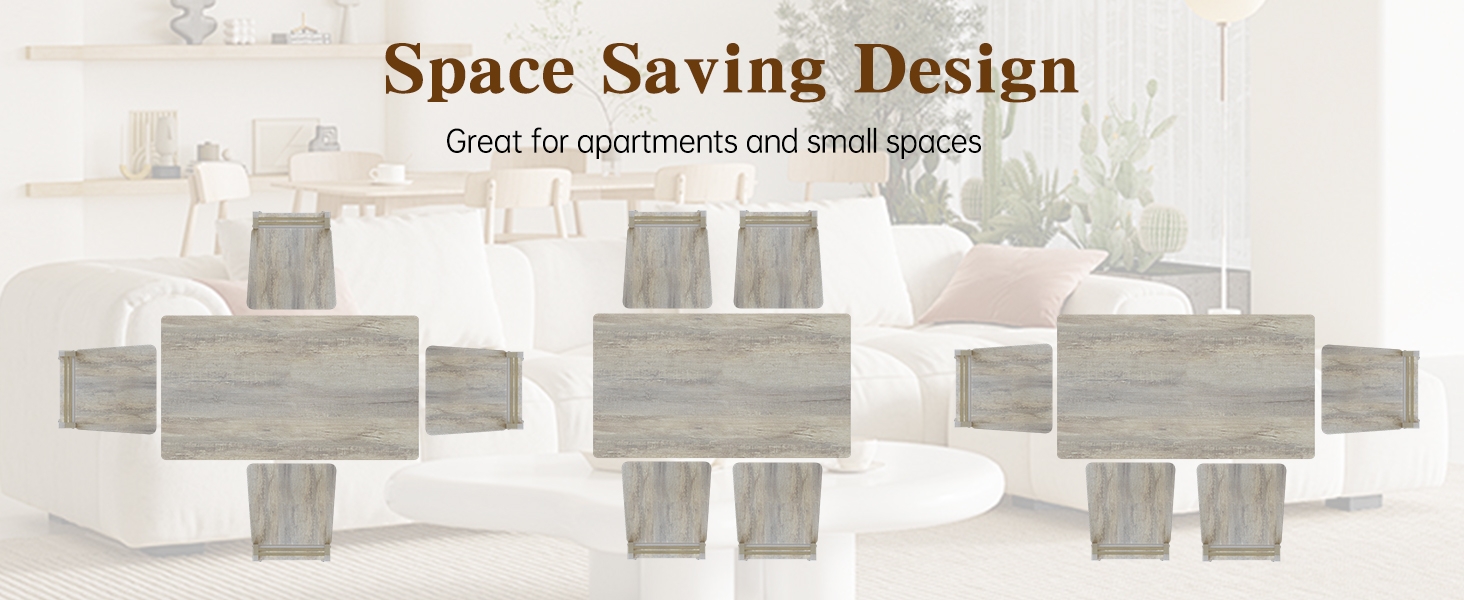 small kitchen table set for 4