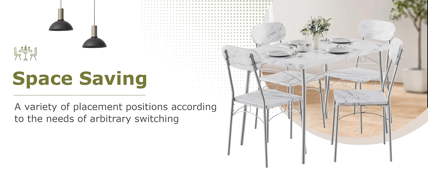 dining table and chairs