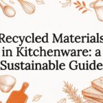 Decorative title card illustration with kitchen tools