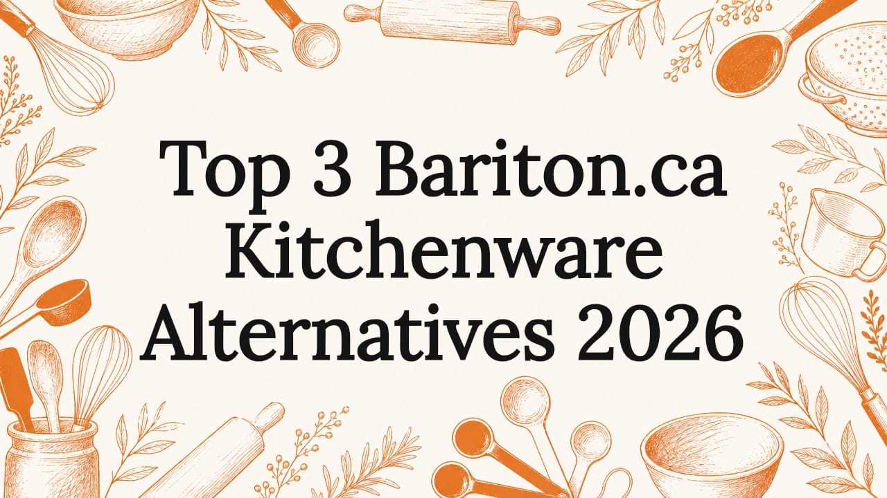 Decorative hand drawn kitchen tools frame title area