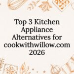 Decorative illustration framing for kitchen appliance article title