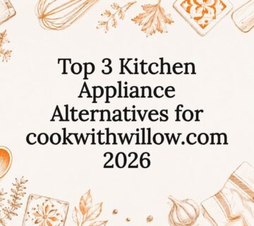 Decorative illustration framing for kitchen appliance article title