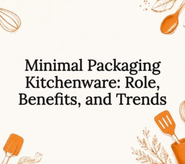 Decorative minimal packaging title card illustration