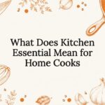 Decorative kitchen tools title card illustration