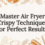 Decorative air fryer title card illustration