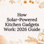 Decorative title card illustration for solar kitchen gadgets