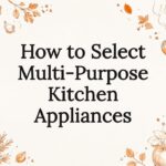 Decorative illustrated title card for kitchen appliances article