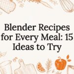 Decorative title card illustration with kitchen tools