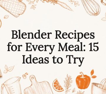 Decorative title card illustration with kitchen tools
