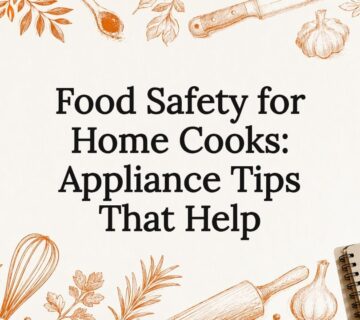 Decorative title card illustration for food safety article