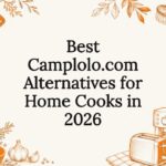 Decorative kitchen themed title card illustration