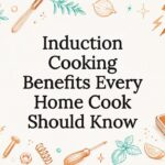 Decorative title card with kitchen cooking tools illustration
