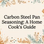 Decorative title card illustration for carbon steel pan seasoning article