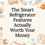 Decorative title card illustration for smart fridge article