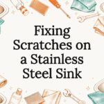 Decorative kitchen sink repair title card illustration