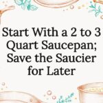 Decorative saucepan and saucier title card