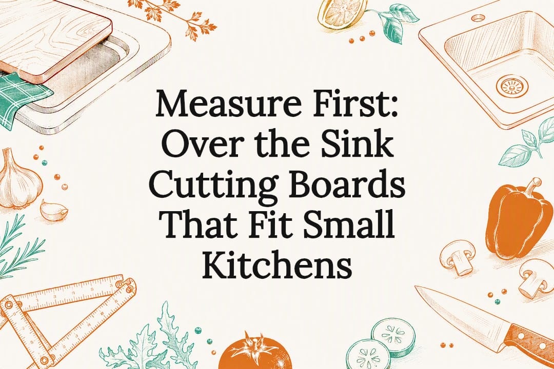 Decorative sink cutting board title card