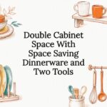 Hand drawn space saving dinnerware title card