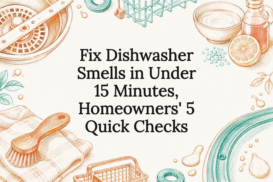 Dishwasher cleaning title card illustration