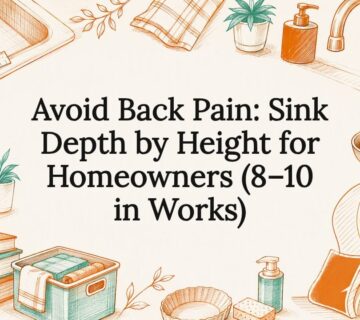 Decorative sink depth ergonomics title card