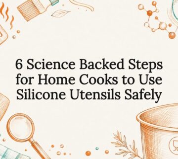 Decorative silicone utensil safety title card