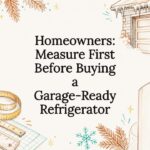 Decorative garage refrigerator title card illustration